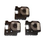 Vhbw 3x rubans compatible avec dymo 2000, 5500, 3500, 4500 imprimante d'�tiquettes 12mm noir sur blanc ...