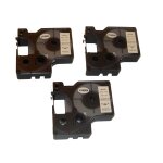 Vhbw 3x rubans compatible avec dymo labelwriter duo, duo 400, duo 450 imprimante d'tiquettes 9mm noir ...