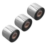 Vhbw 3x ruban de transfert thermique permanent noir 50mm 300m pour imprimantes, imprimantes d'�tiquettes ...
