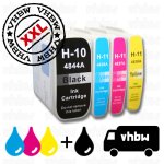 Vhbw 4x cartouches compatible pour hp designjet 110 plus, 100, 110plus, 100 plus, 110 imprimante - set ...
