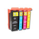 Vhbw 4x cartouches remplacement pour lexmark 100, 100xl, 100 xl, 100xla, 100 xla, 105, 105xl - set cyan, ...