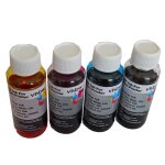 Vhbw 4x encre de recharge compatible avec canon pixma g4510, g4511 imprimante - kit de recharge dye cyan, ...
