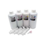 Vhbw 4x encre de recharge compatible avec canon pixma g7050, gm4050, g5050, g6050, gm2050, g4511, g3501, ...