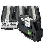 Vhbw 50x rubans compatible avec brother p - touch 2400 e, 2420 pc, 2430 pc, 2450 cc, 2400, 2450 imprimante ...
