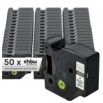 Vhbw 50x rubans compatible avec dymo 2000, 5000, 5500 imprimante d'�tiquettes 19mm noir sur blanc