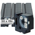 Vhbw 50x rubans compatible avec dymo labelmanager 300, 400, 450, 450d, 500, 500ts imprimante d'�tiquettes ...