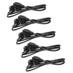 Vhbw 5x c�ble d'alimentation cordon �lectrique schuko secteur prise c13 3 dents 1, 2m pour pc portable, ...