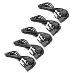 Vhbw 5x c�ble d'alimentation cordon �lectrique schuko secteur prise c13 3 dents 3m coud�e pour pc portable, ...