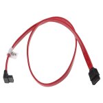 Vhbw 5x cbles sata droit vers coud  90 pour disque dur - cble de connexion, 50 cm, noir / rouge