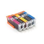 Vhbw 5x cartouches compatible pour canon pixma ts6050, ts6051, ts6052 imprimante - set cyan, magenta, ...