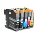 Vhbw 5x cartouches d'imprimante avec chip compatible avec brother dcp - j752dw, mfc - j245, mfc - j4310dw ...