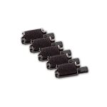 Vhbw 5x rouleaux d'encre noir compatible avec casio 120 c, 1215 s, fr 110, fr 110 ht calculatrice de ...