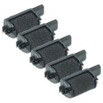 Vhbw 5x rouleaux d'encre noir remplacement pour olympia 068400132 pour calculatrice imprimante, caisse ...