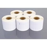 Vhbw 5x rouleau d'tiquettes 54mm x 101mm (220 tiquettes) compatible avec dymo labelwriter 400 turbo, ...