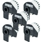 Vhbw 5x rouleau d'�tiquettes + support 62mm x 15, 24m (1 �tiquette) compatible avec brother pt ql - 580n ...