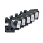 Vhbw 5x rubans compatible avec dymo labelwriter duo, duo 400, duo 450 imprimante d'tiquettes 9mm noir ...