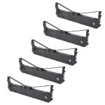 Vhbw 5x ruban encreur compatible avec panasonic kx - p180, kx - p1131, kx - p1668, kx - p190, kx - p181 ...