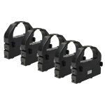 Vhbw 5x ruban encreur compatible avec epson lq 2500, lq 2550, lq 1060, lq 1060 plus, ex 80 imprimante ...