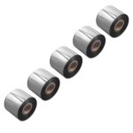 Vhbw 5x ruban de transfert thermique permanent noir 50mm 300m pour imprimantes, imprimantes d'tiquettes ...