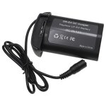 Vhbw adaptateur batterie factice compatible avec canon eos 1d mark iii, 1dc, 1ds mark iv, 1ds mark iii, ...