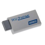 Vhbw adaptateur hdmi compatible avec nintendo wii console de jeu, pour cran hdmi / tv hd + prise audio ...