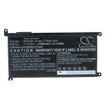 Vhbw batterie compatible avec dell latitude 3190, 3390 ordinateur portable notebook (3650mah, 11, 4v, ...