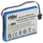 Vhbw batterie compatible avec tomtom xl live, xl holiday gps, appareil de navigation (1100mah, 3, 7v, ...