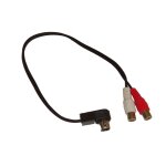 Vhbw c�ble audio voiture remplacement pour jvc ks - u57 pour autoradio - adaptateur, 60 cm, noir