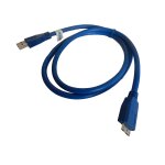 Vhbw cble data - chargeur micro usb 3. 0 bleu pour samsung galaxy note 3 gt - n9000 gt - n9005 gt - ...
