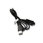 Vhbw cble de donnes usb 2 - en - 1 avec charge compatible avec hp ipaq h3900, h4150, h4155, h4300 appareil ...