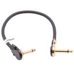 Vhbw cble patch pour guitare 30cm cble jack pour pdale d'effets - cble jack ave prise 6, 35mm , coud, ...