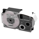 Vhbw cassette cartouche 18mm noir sur blanc pour imprimante d?�tiquette casio cw - l300, kl - 100e, kl ...