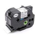 Vhbw cassette ? courrier 36mm noir sur transparent fl?xible pour imprimante brother p - touch 3600, 530, ...