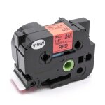 Vhbw cassette ? ruban d'?criture 36mm noir sur fl?xible rouge pour imprimante brother p - touch 3600, ...