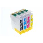 Vhbw ciss cartouches vides pour imprimante en lot b / c / m / y avec puce pour epson stylus sx515sw, ... Vhbw ciss cartouches vides pour imprimante en lot b / c / m / y avec puce pour epson stylus sx515sw, ...