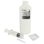 Vhbw encre de recharge compatible avec hp imprimante - encre rechargeable dye noir, 1000ml