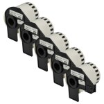 Vhbw jeu 5x rouleaux d'étiquettes 62mm x 15, 24m pour imprimante, remplacement pour brother dk - 22212 ... Vhbw jeu 5x rouleaux d'étiquettes 62mm x 15, 24m pour imprimante, remplacement pour brother dk - 22212 ...