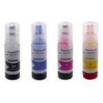 Vhbw recharge d'encre noire / cyan / magenta / jaune compatible avec canon pixma g7050 gm4050 g5050 g6050 ...