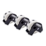Vhbw 3x rouleau d'�tiquettes + support 23mm x 23mm (1000 �tiquettes) compatible avec brother pt ql - ...