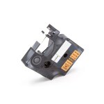 Vhbw ruban compatible avec 3m pl300, pl100, pl200 imprimante d'�tiquettes 5, 5m x 12mm noir sur orange, ...