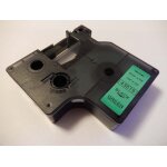 Vhbw ruban compatible avec dymo 2000, 5000, 5500 imprimante d'tiquettes 6mm noir sur vert