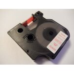 Vhbw ruban compatible avec dymo labelwriter duo, duo 400, duo 450 imprimante d'tiquettes 12mm rouge ...