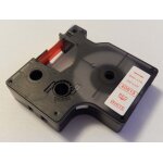 Vhbw ruban compatible avec dymo labelwriter duo, duo 400, duo 450 imprimante d'�tiquettes 9mm rouge sur ...