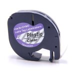 Vhbw ruban compatible avec dymo letratag xr imprimante d'tiquettes 12mm noir sur transparent