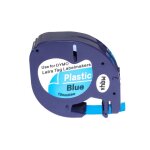 Vhbw ruban compatible avec dymo letratag xr imprimante d'tiquettes 4m x 12mm noir sur bleu