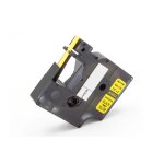 Vhbw ruban compatible avec dymo rhino ilp 219 imprimante d'�tiquettes noir sur jaune, cassette de gaine ...