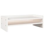 Vidaxl support de moniteur blanc 50x24x16 cm bois de pin solide