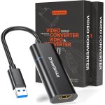 Viewx convertisseur usb 3. 0 vers hdmi 1080p vido & audio carte graphique externe compatible avec windows ...