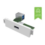 Vision techconnect 3 usb - a module - plaque modulaire enclenchable - usb type a Vision techconnect 3 usb - a module - plaque modulaire enclenchable - usb type a
