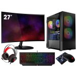 Vist pc gaming ryzen 7 pro 4750g - ram 32go - rx vega8 - ssd 1to m. 2 - wifi - lcd 27 - windows 11 pro ...